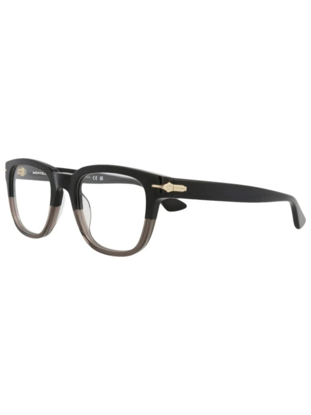 New Montblanc Women's Eyeglasses Square Rectangle Recycled Acetate Frame Mens